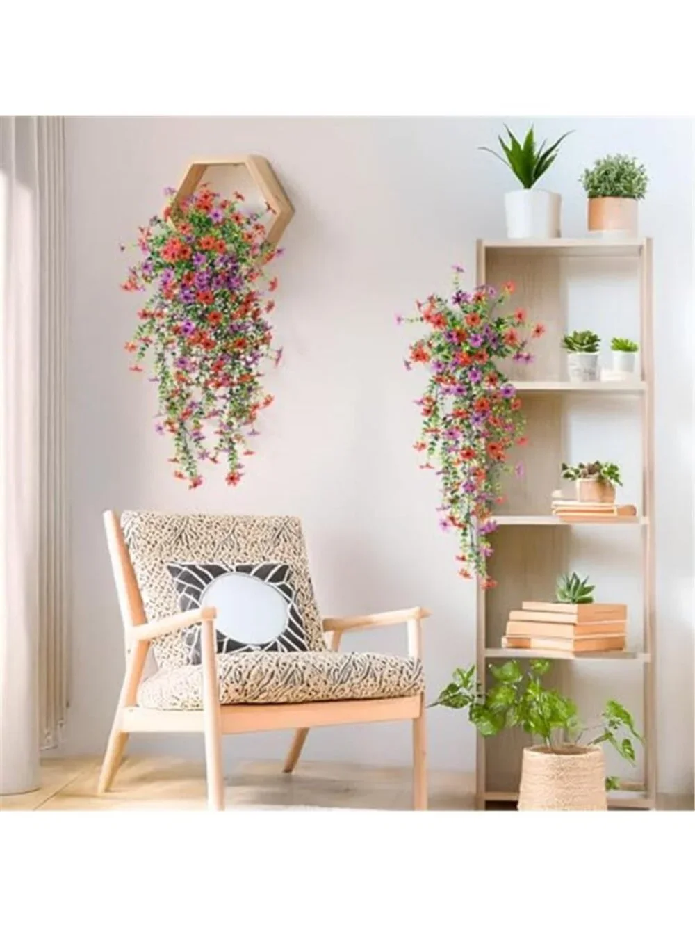 Artificial Daisy Flowers Outdoor UV Resistant Faux Plants Porch Patio Decor